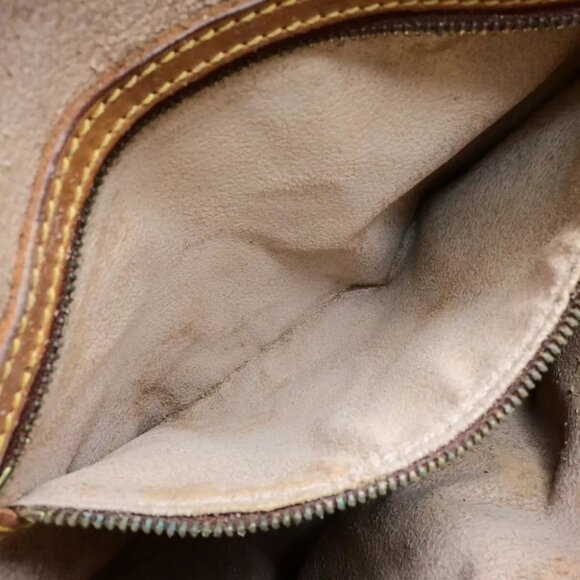 LOUIS VUITTON BUCKET PM Shoulder Tote Bag Monogram Leather Brown - Picture 10 of 14